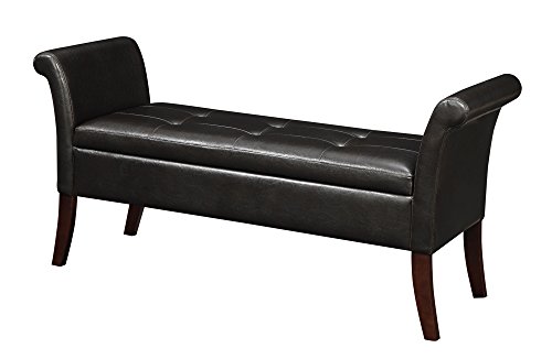 Convenience Concepts Designs4Comfort Garbo Storage Bench, Espresso