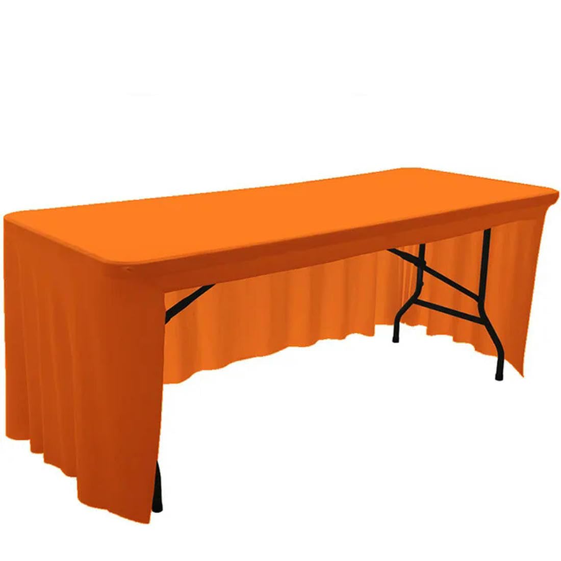 Mantel elástico de licra – Mantel elástico blanco para bodas, banquetes, eventos y fiestas – Falda de mesa perfecta para hoteles y celebraciones
