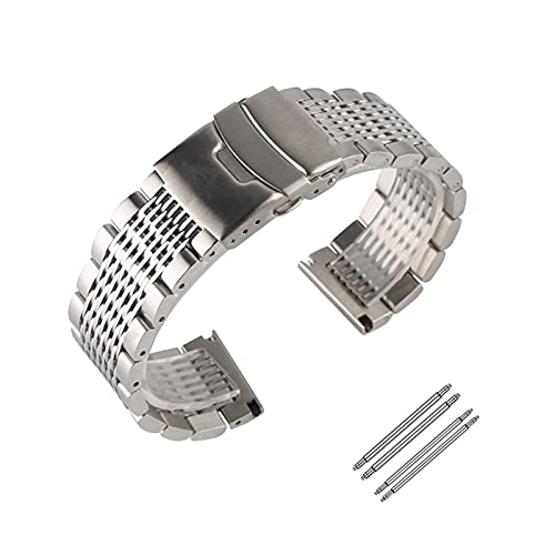 Bracelet de montre de luxe en acier bleu un accessoire haut de gamme pour montre pour hommes