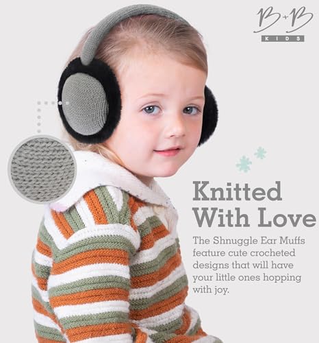 Image of Brook + Bay Kids Ear Muffs - Winter Animal Earmuffs - Cozy Ear Warmers
