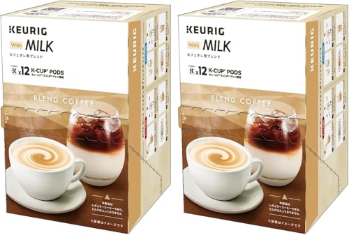 �L���[���O K-CUP �J�t�F�I���p�u�����h 48�t (11g × 12�� ×4���Z�b�g) Cafe au lait BLEND ������