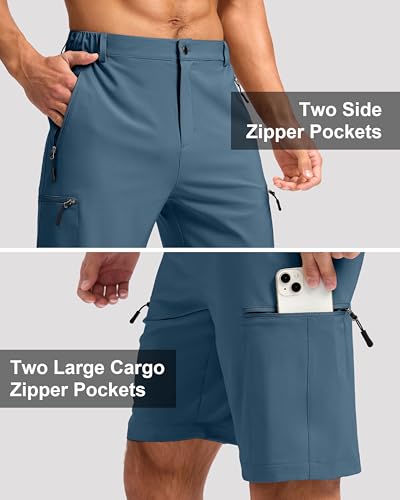 Image of G Gradual Men's Hiking Cargo Shorts 9 inch Quick Dry Lightweight with 4 Pockets