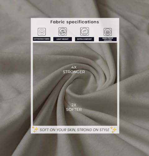 Image of SLEEPY NUTS Women's Plain Round Neck Regular Fit Half Sleeve Cotton T Shirt