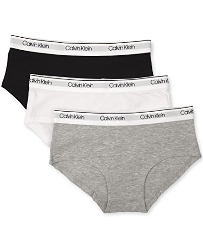 image for Calvin Klein Big Girls' Kids Modern Cotton Hipster Underwear, Multipac