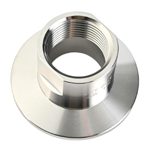 Image of SS304 KF40 NPT Female Adaptor thread 3 /4 inch NW40 KF Female coupling ISO-KF40 X FNPT 3 /4 inch