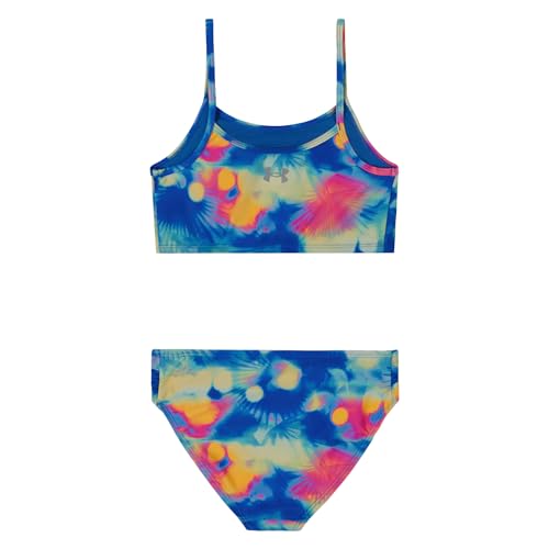 Image of Under Armour Girls' Two Piece Bikini Swimsuit, UPF 50+ Sun Protection, Quick Drying Bathing Suit