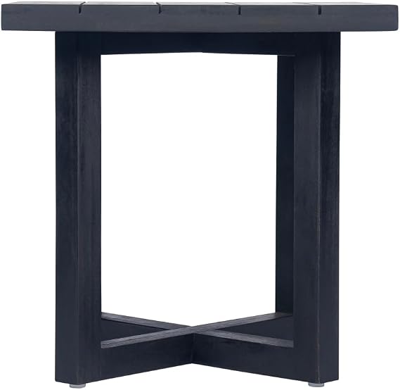 Ella Square Side Table, Black (Black)