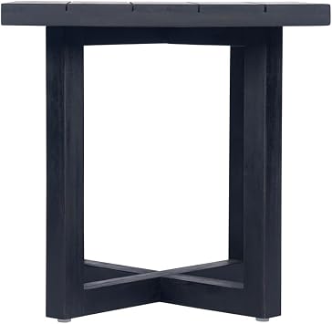 Ella Square Side Table, Black (Black)