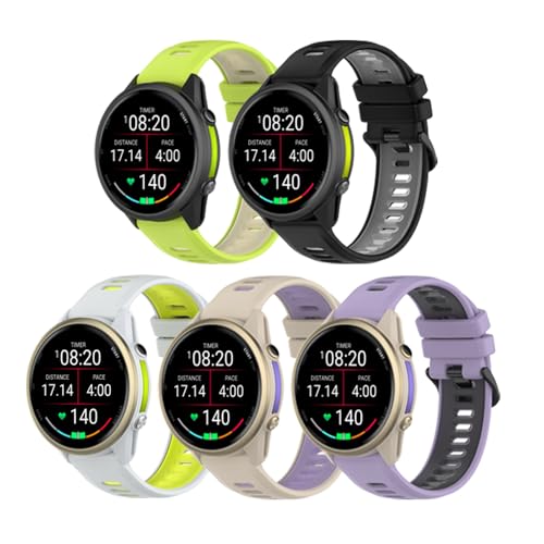 Correa compatible silicone reloj 22mm Garmin miniatura 1