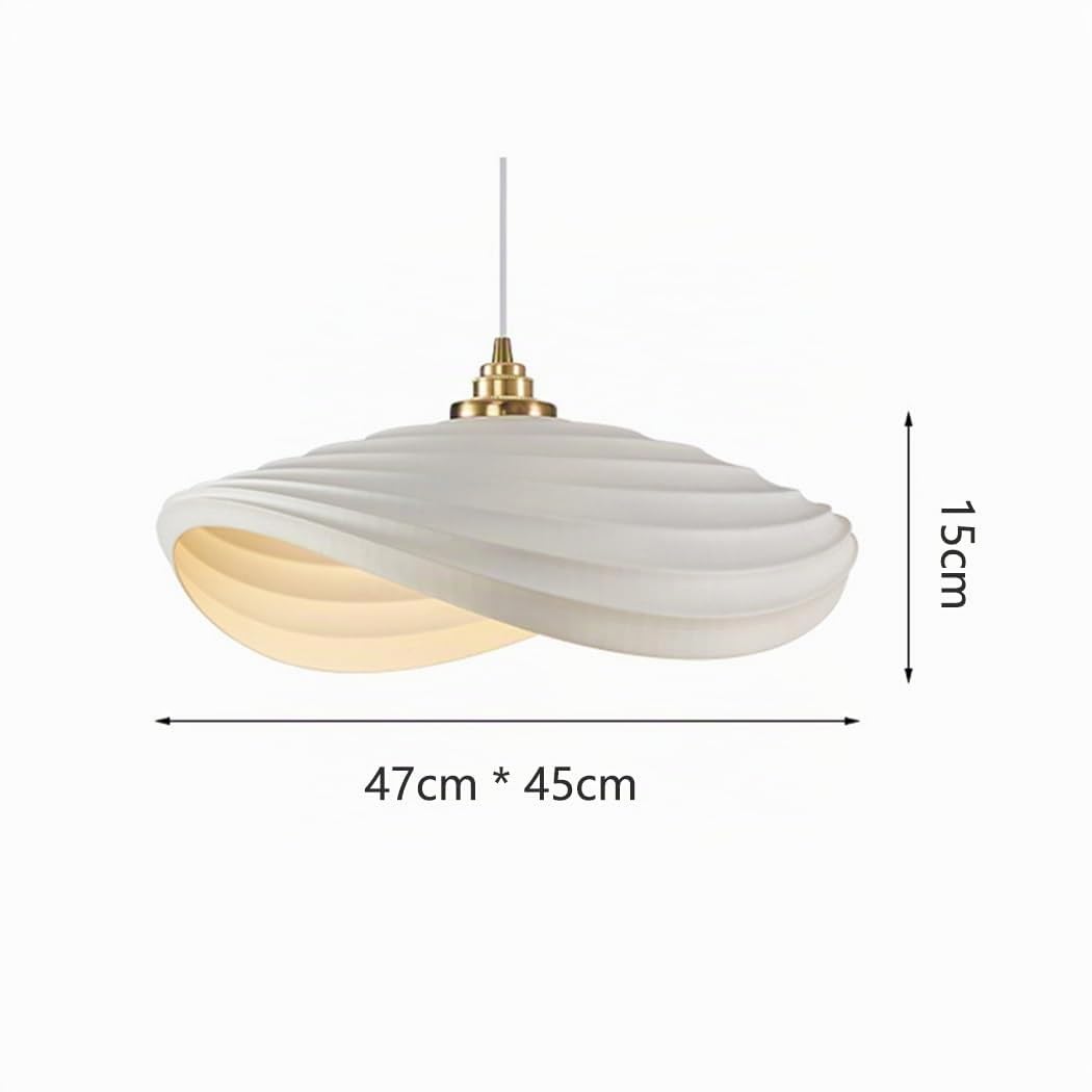 Lampe Suspendue Créative en Résine Suspension Wabi-Sabi Blanc Lustre De Salle À Manger E27 Style Nordique Suspension De Plafond Moderne pour Chambre Salon Cuisine Café Escalier Lumière Décorer