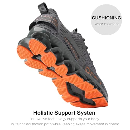 Image of Vooncosir Men's Fashion Sneakers Breathable Mesh Running Shoes Blade Non Slip Soft Sole Casual Athletic Walking Shoes