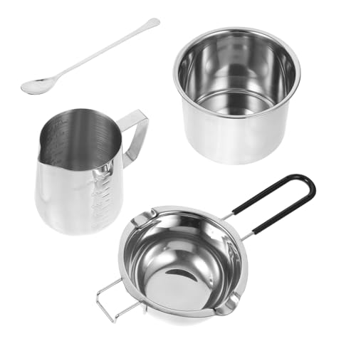 VILLCASE 1set Butter Melting Pot Handle Double Boiler for Cooking for Outdoor Grilling and Daily Use Material Easy to Clean