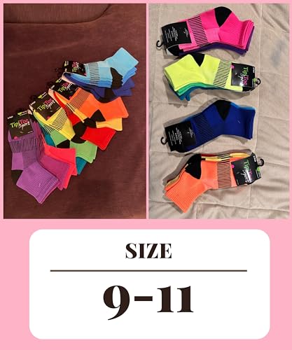 Tipi Toe Women's 12-Pairs Running & Athletic Sports Performance Ankle/Quarter Socks2