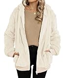 Polyvalente : les vestes polaires grande taille pour femmes sont à la mode, ce cardigan sherpa simple et tendance pour femmes vous fera définitivement ressortir, il se marie bien avec tous vos jeans, pantalons skinny, jeggings, leggings, idéal pour les journées froides d'automne et d'hiver, c'est une excellente idée de cadeau pour Noël ou les vacances
