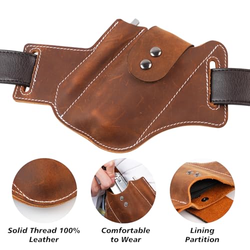 Wave Sheath for Leatherman, Bit Kit Multitool Sheath for Gerber, Accessories for Leatherman, Multi Tool Leather Surge Sheath Pouch, ARC Holster Case, EDC Belt Organizer