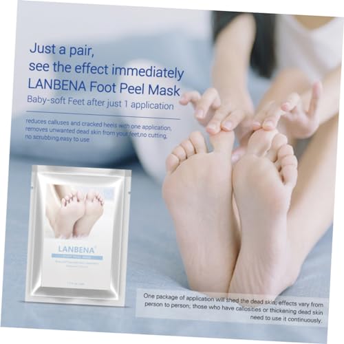 minkissy 2 Pçs Remover A Morta De Pé Pé Peeling Calos Máscara De Cuidados Com Os Pés De Casca De Pé