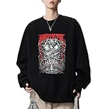 [Domp] ベビーメタル BABYMETAL ロック バンド長袖 スウェット アメリカ 流行 欧米風 音楽長袖 スウェット メンズ/レディース プリント スポーツ 秋冬春服 トップス 無地 通気性 ファッション ゆったりsizeXL