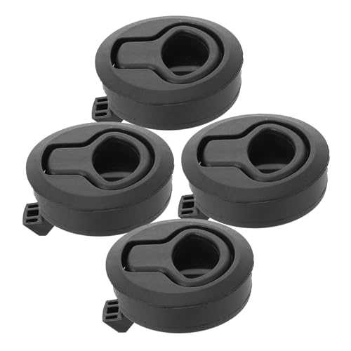 Loquets de trappe verrouillables pour bateau | Lot de 4 pièces encastrables avec anneau rond