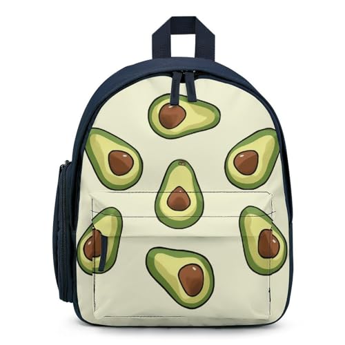 Pattern Backpack Small Book Bag with Side Pocket, Lightweight Durable Backpack, Travel Rucksack, Blue-style