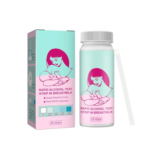 Tiras De Prueba De Alcohol Para Madres Lactantes En,Tiras Reactivas Inmersión Rápidas Y Precisas,Detección Rápida Precisa,Para Pruebas Lactancia Materna Y Pruebas Leche,25 Tiras