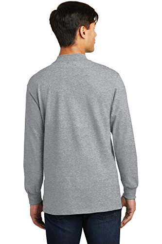 PORT AND COMPANY Mock Turtleneck (PC61M) Athletic Heather, M2