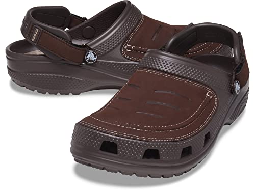 Crocs Men's Yukon Vista II LiteRide Clogs, Espresso/Mushroom, 13