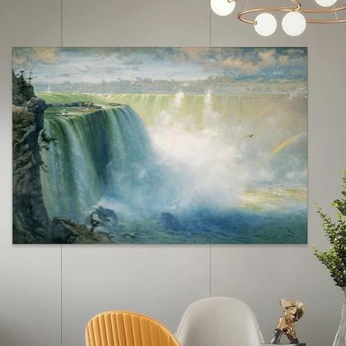 Chute d'eau Niagara de George Inness sublime impression murale pour bureau et cuisine