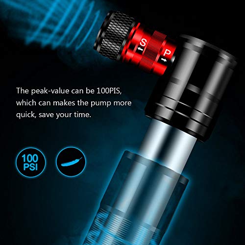 Leeofty Mountain Road Bicicleta Pneu Bomba Mini Bomba Portátil de Bicicleta EUA Francês Boca Geral B