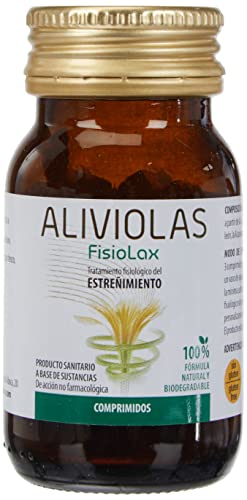 Aboca Aliviolas Fisiolax, Complemento Alimenticio, Tránsito Intestinal, 100% Natural, 90 Comprimidos, Blanco, 90 Unidad, 40 Gramo