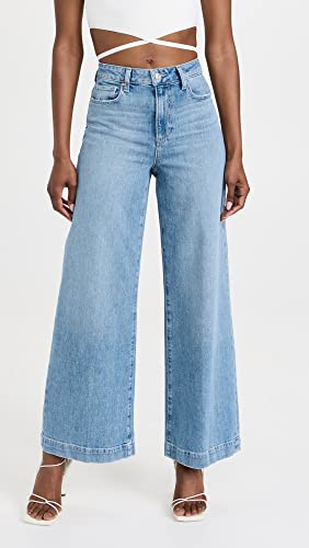 PAIGE Women's Harper 30" High Rise Wide Leg in Gracie Lou2