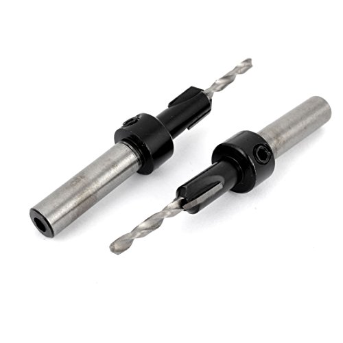 Uxcell 2Pcs Hss 3Mmx8Mm Screw Drill Bit Countersink For Wood Working Boring #TOP21