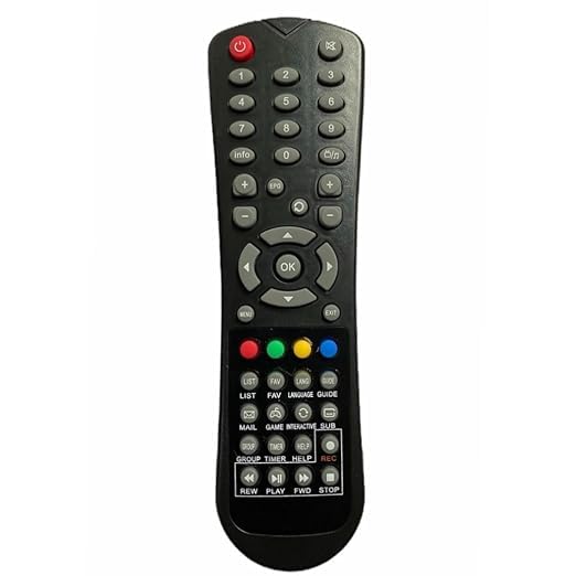 Image of Set Top Box Remote No. 358 (with Recording), Compatible /Replacement for Siti Cable Set Top Box Remote Control (Exactly Same Remote Will Only Work)