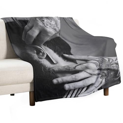 Barber Shop Hair Salon Haircut Pattern Flannel Flannel Blanket Wool