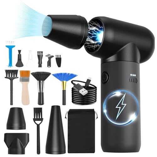 Mini Sopladora de Aire inalambrica Recargable,50 M/S Potente Vent...