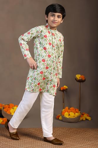 Image of Fashion Dream Boy Teal Kurta Pyjama Set|Boy Kurta Set|Kurta Pyjama Set