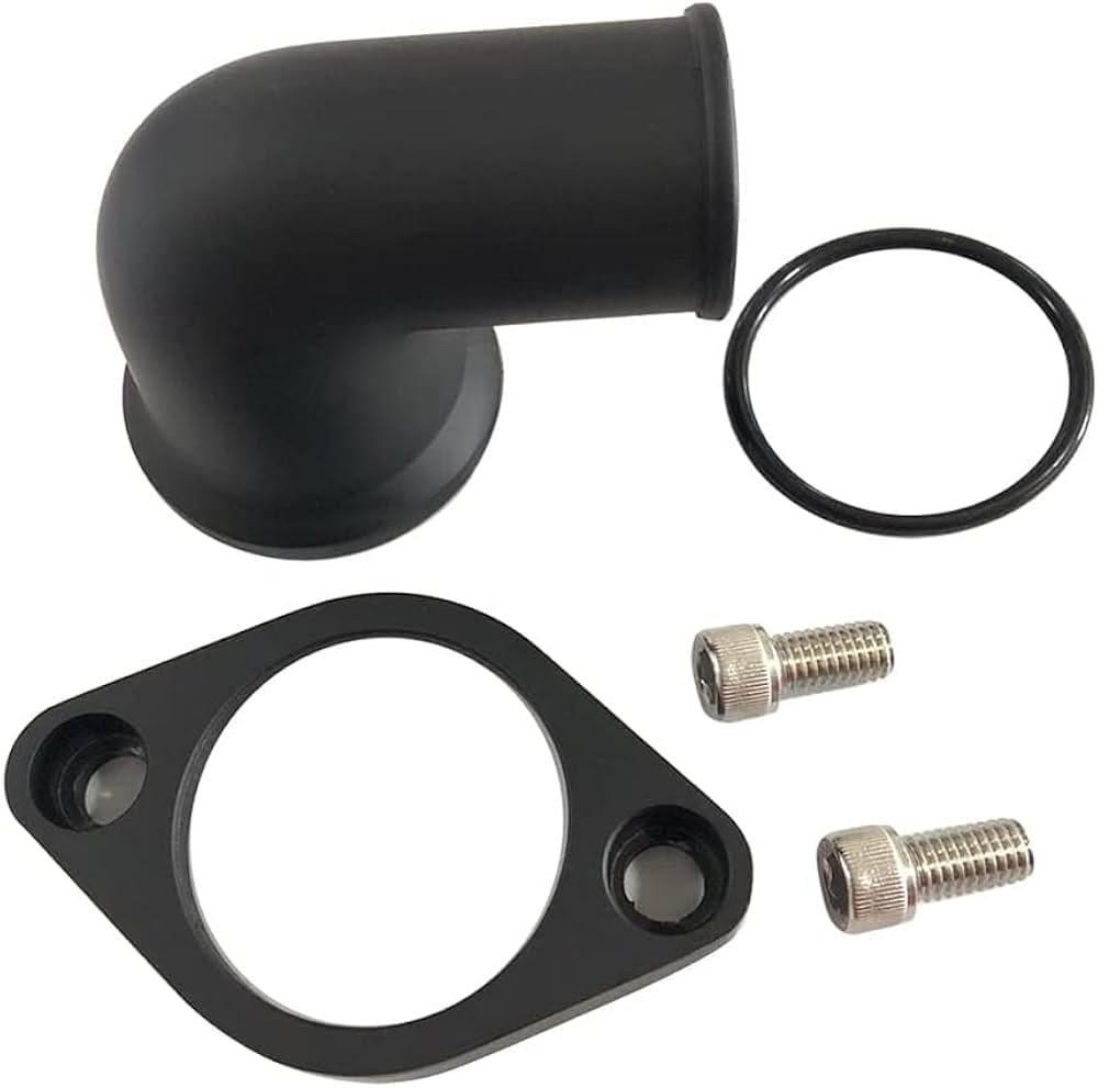 【最終価格】ヒムカシ Thermostat half roll neck Tee Amazon.com: 1 SET SHLPDFM BLACK Chevy Water Neck 90° Swivel