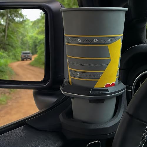 Car Door Cup Holder Fit for 2018-2026 Jeep Wrangler JL JLU 4XE/Gladiator JT Accessories Door Mount Bottle Drink Holder Up to 30oz Size,Interior Accessories(Left) — view 7