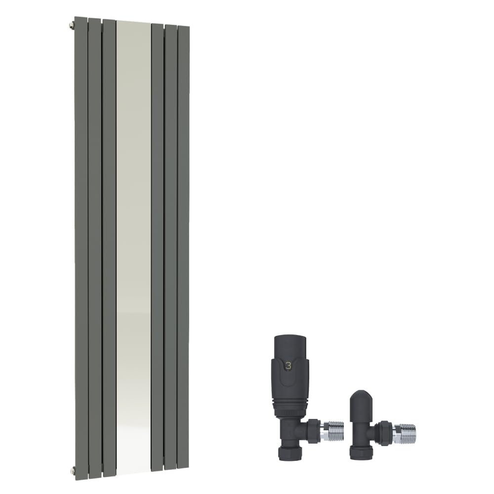 iBathUK Regency Traditional Horizontal Column Radiator, Double Panel, Raw Metal Iron Style Radiators for Bathroom,Kitchen,Living Room 600 x 605mm — image 1
