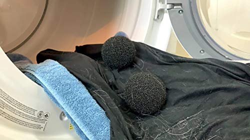 Reusable Pet Hair Removing Foam Dryer Balls 6 Pack. Rid Laundry and Clothes of Soft Debris Like Dog or Cat Fur or Strands of Lost Hair. Minimize the Need For Lint Rollers and Keep Clothes Looking New - Thumbnail 3