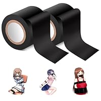 Qoosea Bondage Fesselband Wiederverwendbare Statische PVC-Fesseln für Paare 52.49ft Länge Ideal für Sinnliche Spiele und Bondage-Abenteuer(2 Packungen)