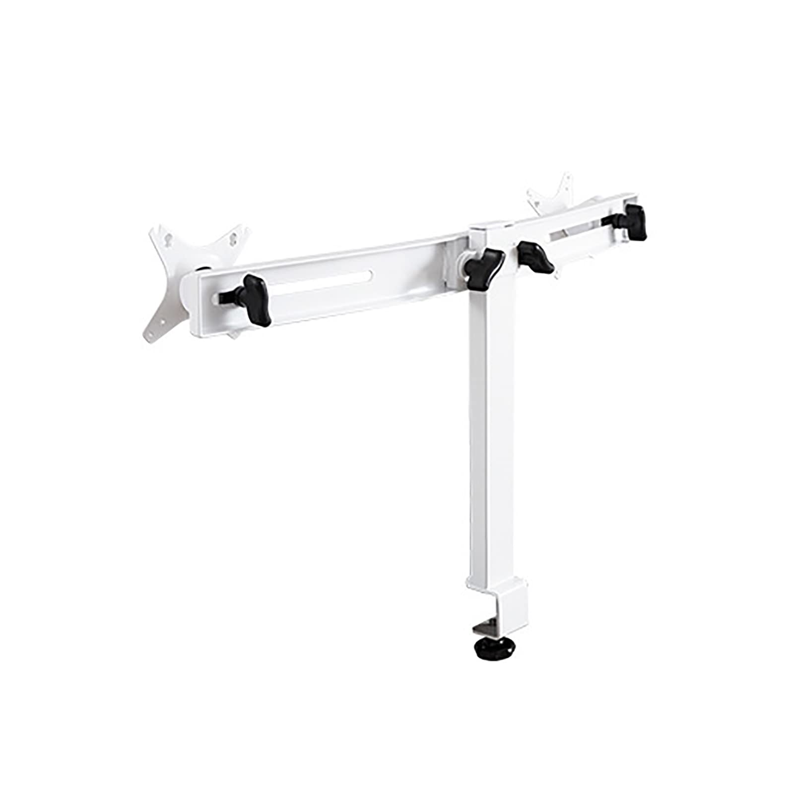 asdchZen Dual Monitor Stand For 13-27 Inch Screens,Left And Right Stretch Adjustment Monitor Arm,Monitor Stand Mount With Height/Tilt/Swivel Adjustable,B