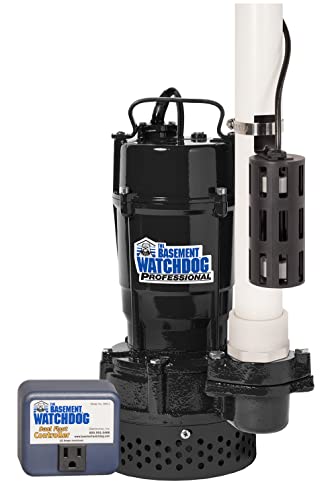 THE BASEMENT WATCHDOG Model BWT050 ½ HP 4,100 GPH at 0 ft. and 2,770 GPH at 10 ft. Cast Iron/Cast Aluminum Submersible Sump Pump with Caged Dual Micro Reed Float Switch #1