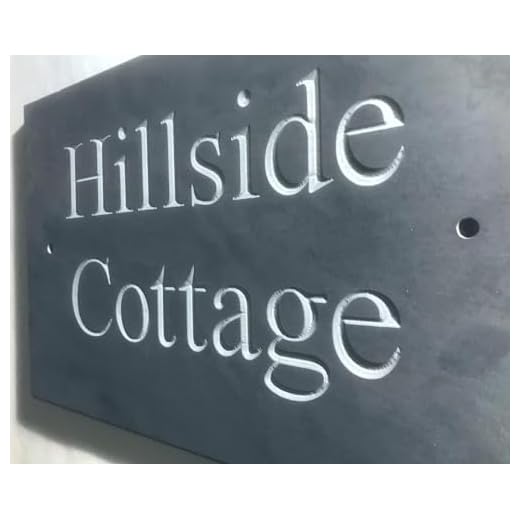 Slate House Signs Name Number Plaque 300x200mms,Unpainted. Personalised Sign Engraved NOT LASERED, shipped the next working day