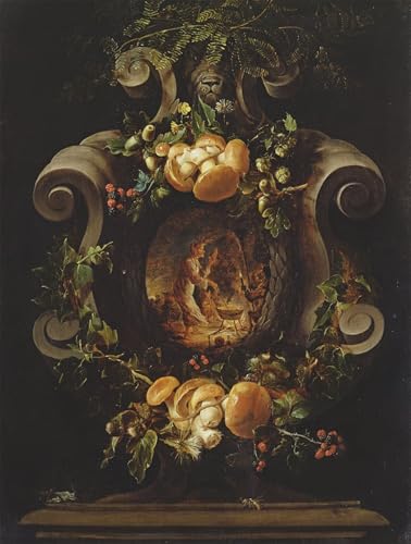David Teniers scène de sorcières affiche de arts paysage toile 60x90cm