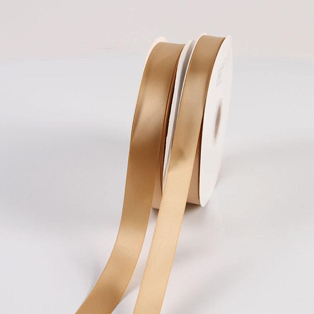 Ribbons For Gift Wrapping Ribbon For Fabric Satin Ribbons 0 6-4Cm Złoto Szampan Wstążka Wstążka Wstążka Wstążka Wstążka Pieczenia Prezent Opakowanie Wstążka Bukiet Łuk Diy Wstążka-Szampan Złoty Szerok