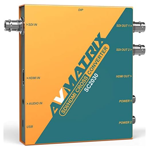 AVMATRIX SC2030 3G-SDI/HDMI Escala Transversor Entrada de Conversor: HDMI×1 ou SDI×1, Áudio analógico × 1 Saída: 3G-SDI×2, HDMI×1