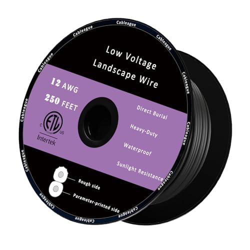 12AWG 2C Low Voltage Landscape Wire, 250ft, waterproof