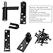 KIMSOFUNNY Saloon Door Hinges 304 Stainless Steel Swinging Door Hinge, Heavy Duty Double Swing Hinges Cafe Door Hinges for Swinging Door (Black)