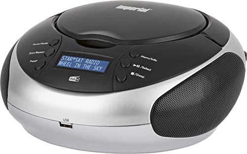 Imperial DABMAN PBB 2 draagbare cd-radio, digitale radio (CD-speler, DAB+/DAB/FM, boombox, stereo, batterij/netvoeding, AUX-in) zwart/zilver - Image 5