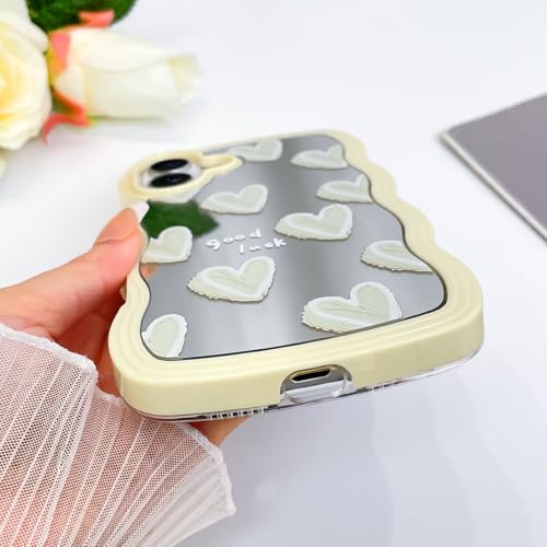 Coque iPhone 16 bord ondulé antichoc et miroir brillant LSL - 5